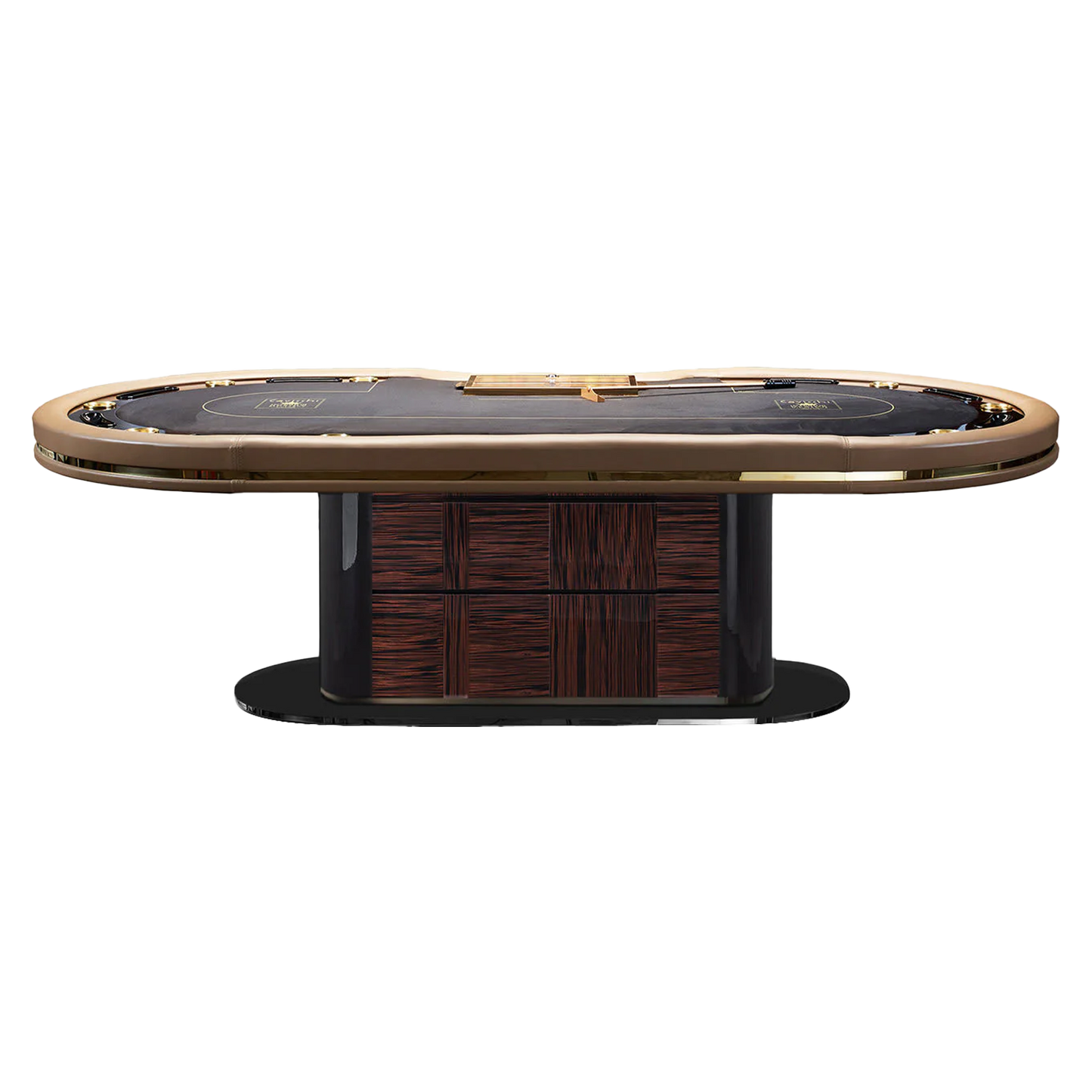 Italian Light Luxury Oval Poker Table