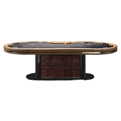 Italian Light Luxury Oval Poker Table