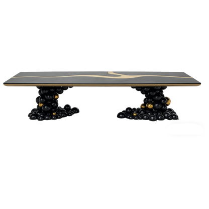 Italian Style Curved River Dining Table