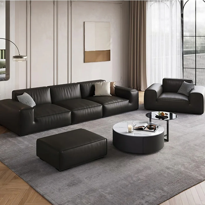 Italian Bull Leather Sofa