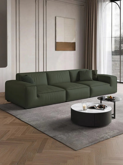 Italian Bull Leather Sofa