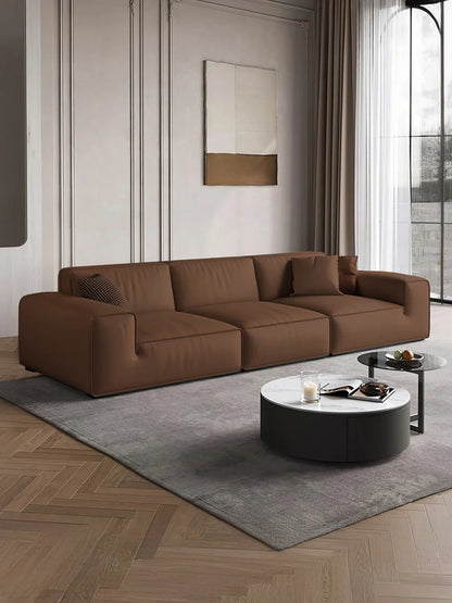 Italian Bull Leather Sofa