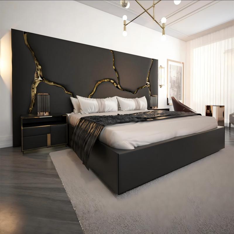 Italian Luxury Curved River Bed
