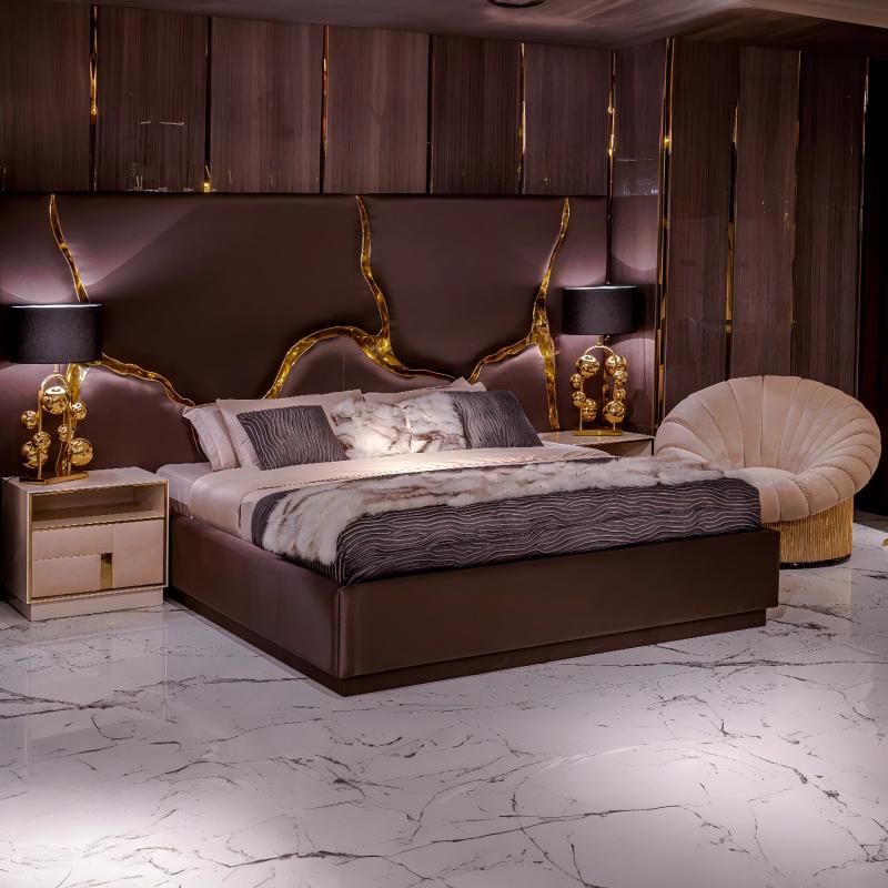 Italian Luxury Curved River Bed