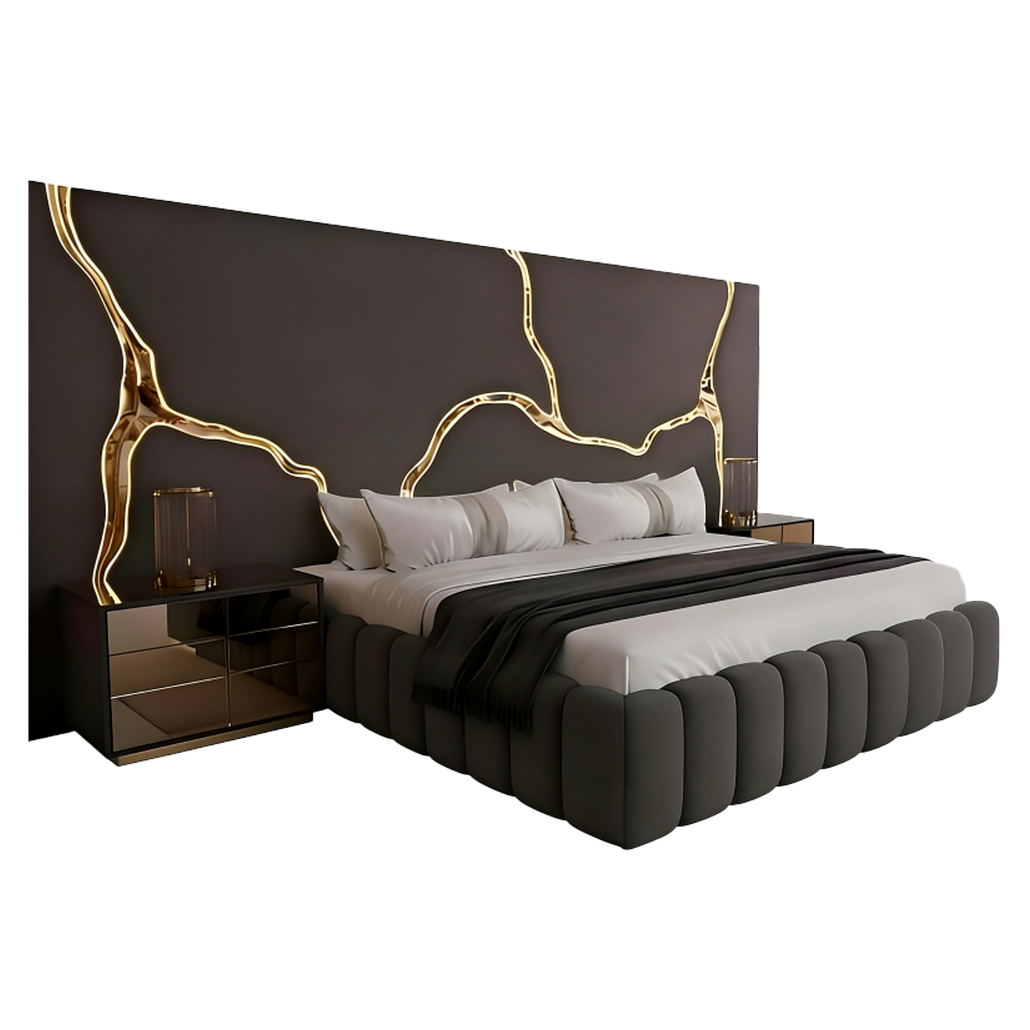 Italian Luxury Curved River Bed