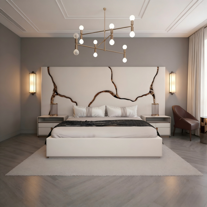 Italian Luxury Curved River Bed