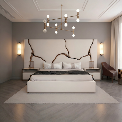Italian Luxury Curved River Bed