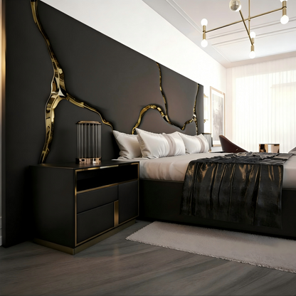 Italian Luxury Curved River Bed