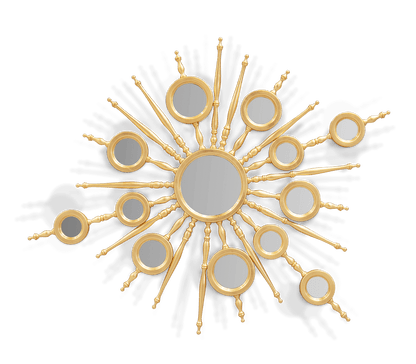 Italian Light Luxury Handmade Apollo Mirror