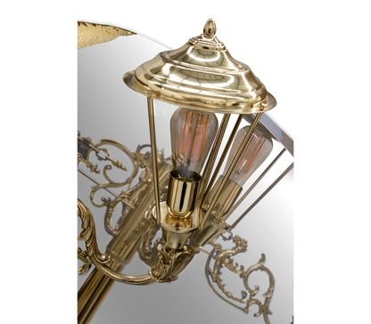 Italian Light Luxury Handmade Lumiere Round Mirror