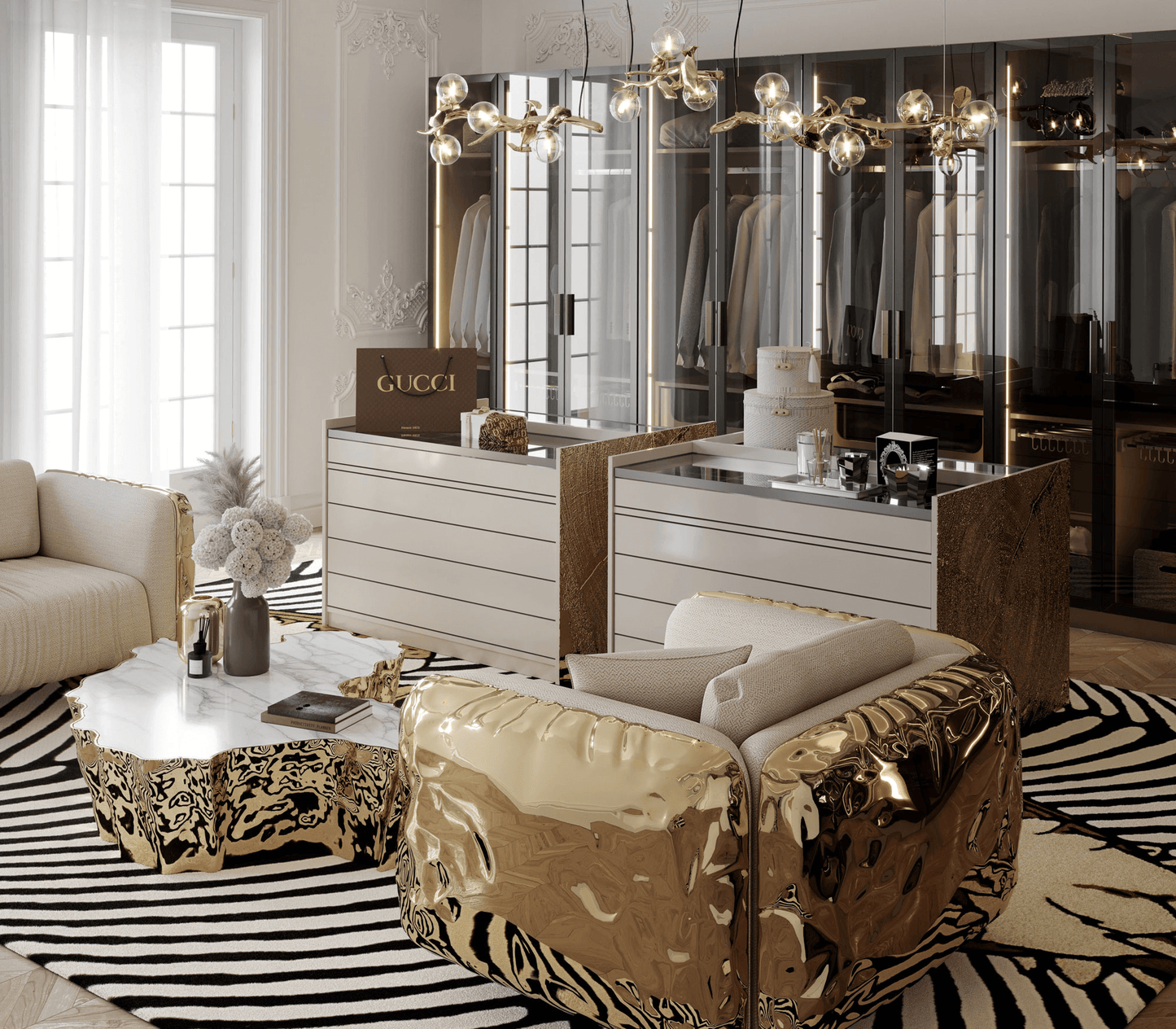 Italian Luxury Livingroom Armchair