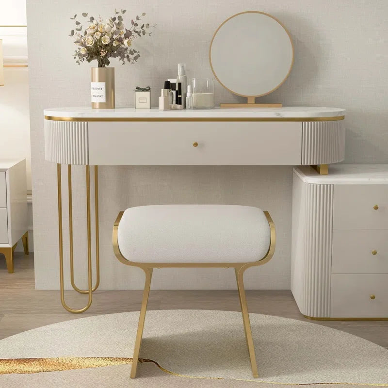 Italian Luxury Backless Vanity Stools