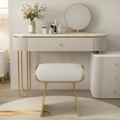 Italian Luxury Backless Vanity Stools