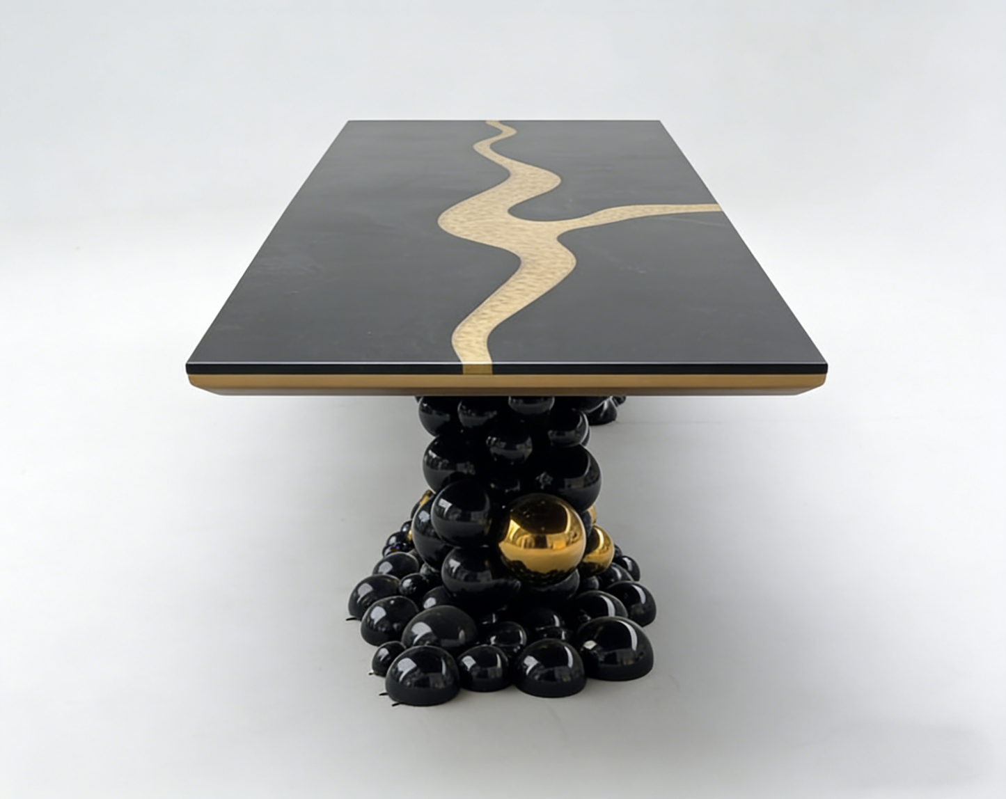 Italian Style Curved River Dining Table