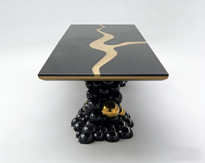 Italian Style Curved River Dining Table