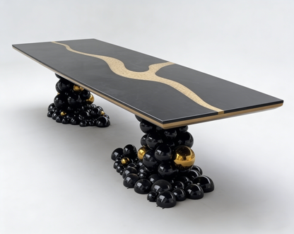 Italian Style Curved River Dining Table