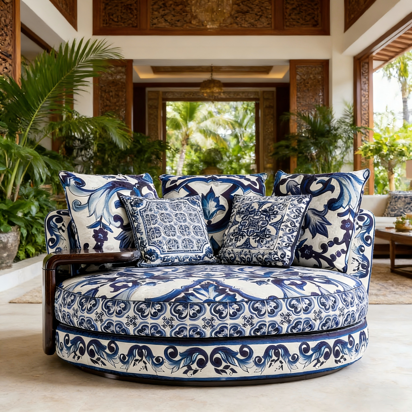 Italian Gabba Artistic Stylish Round Sofa