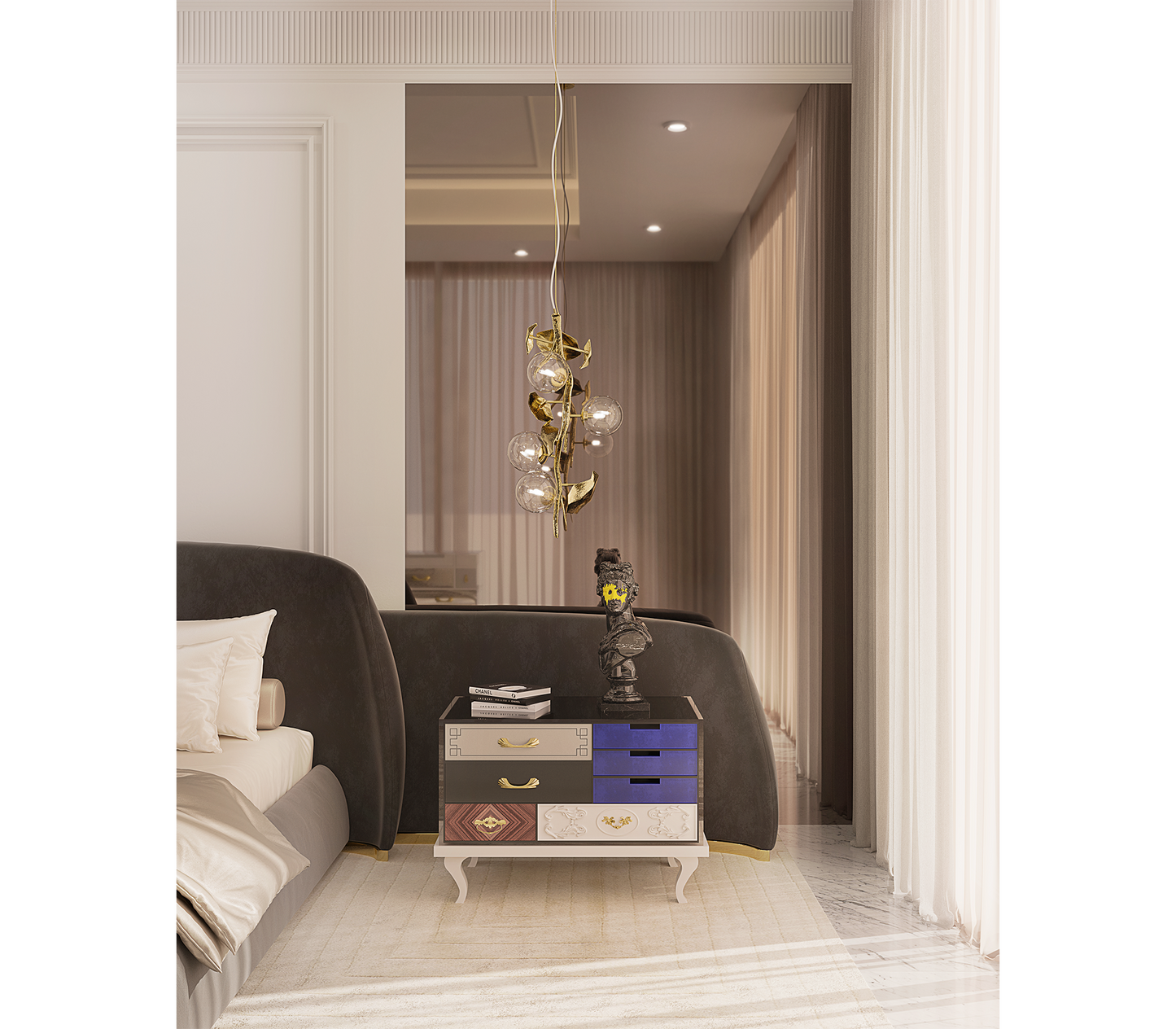 Italian Light Luxury Soho Nightstand