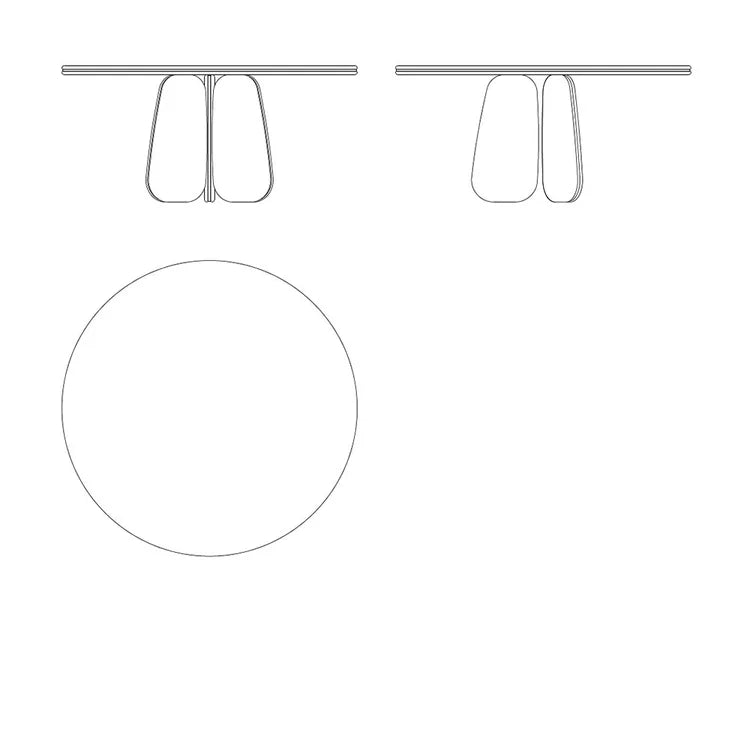 Italian Luxury Vaggari Round Dining Table