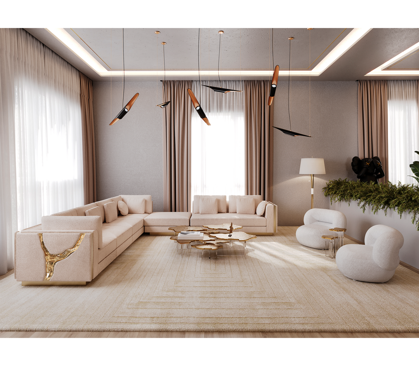 Karst-Inspired Luxury Sofa