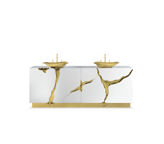 Handmade Lapiaz Dubble Washbasin