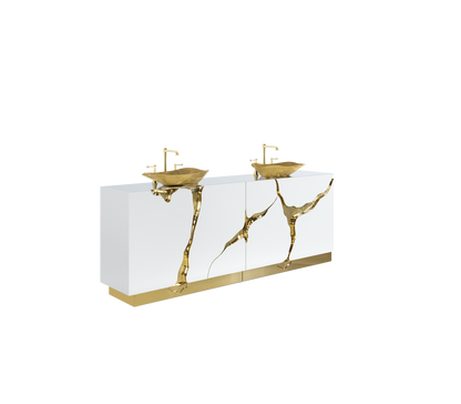 Handmade Lapiaz Dubble Washbasin