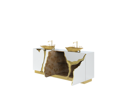Handmade Lapiaz Dubble Washbasin