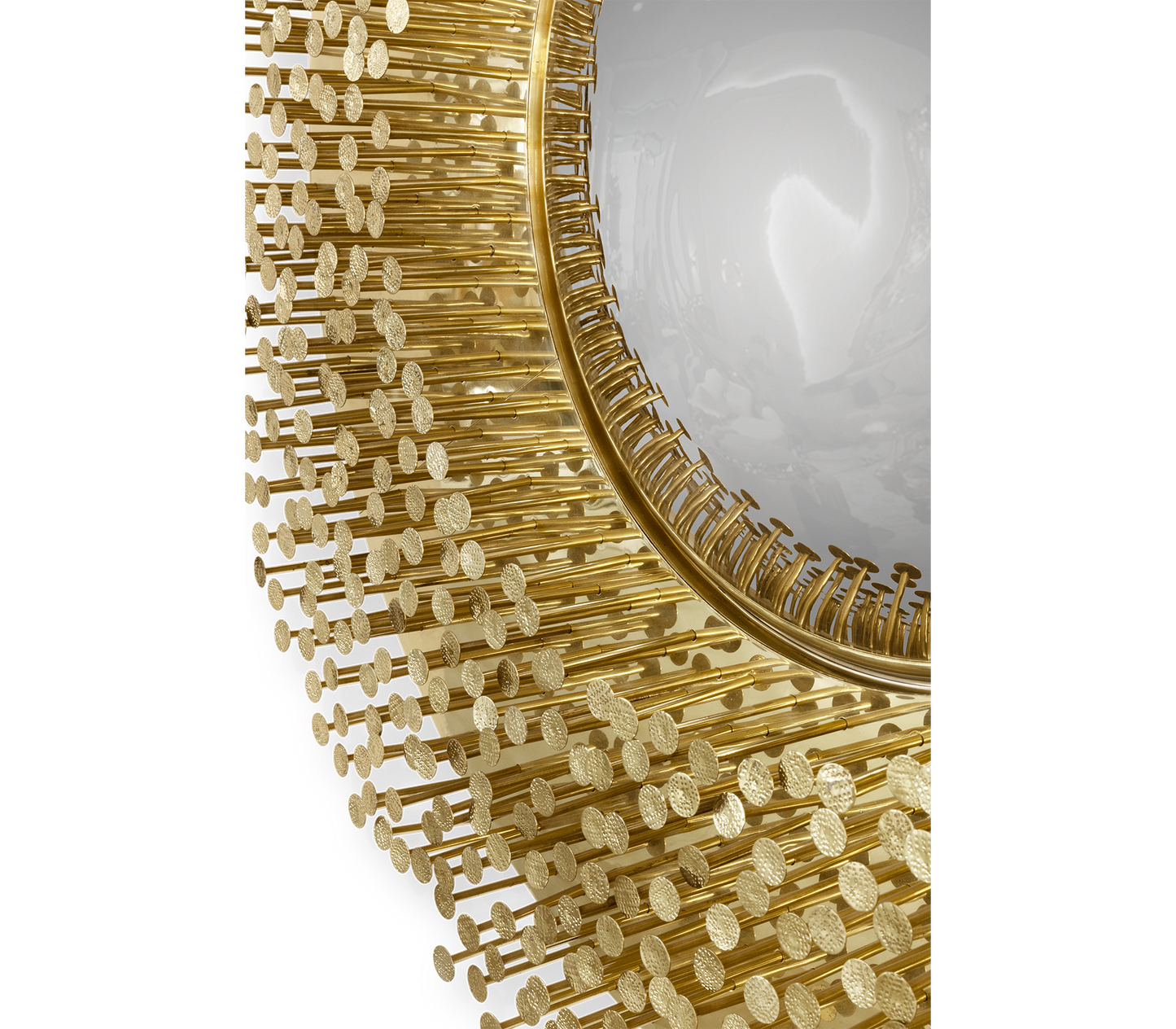 Legend-Inspired Brass Wall Mirror