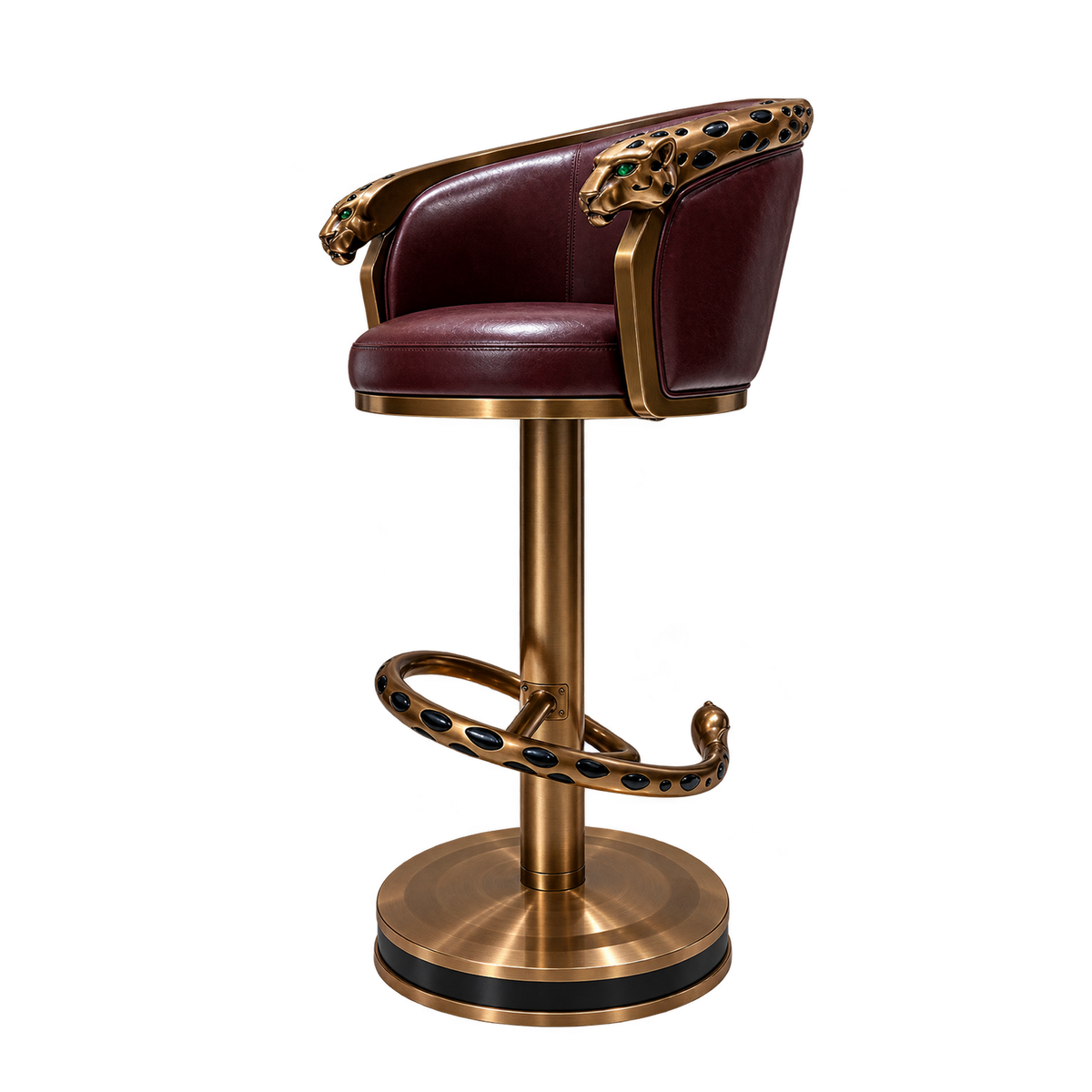 Leopard Vintage Stool