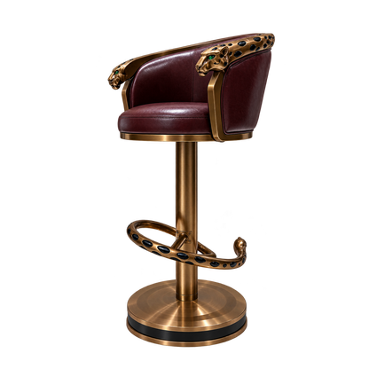 Leopard Vintage Stool