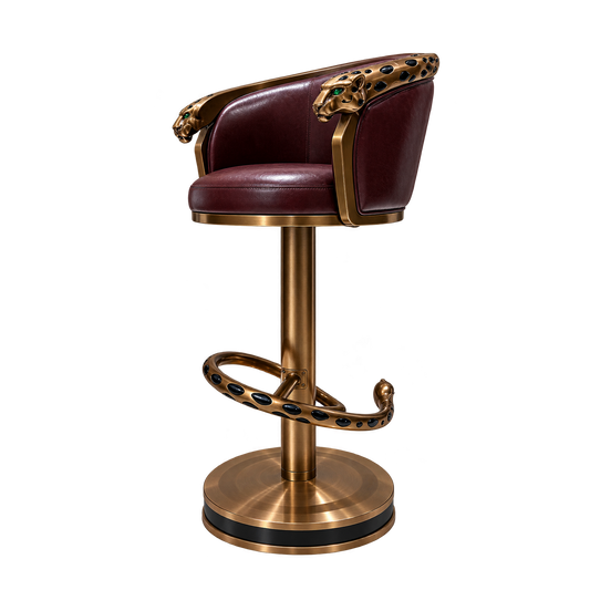 Leopard Vintage Stool