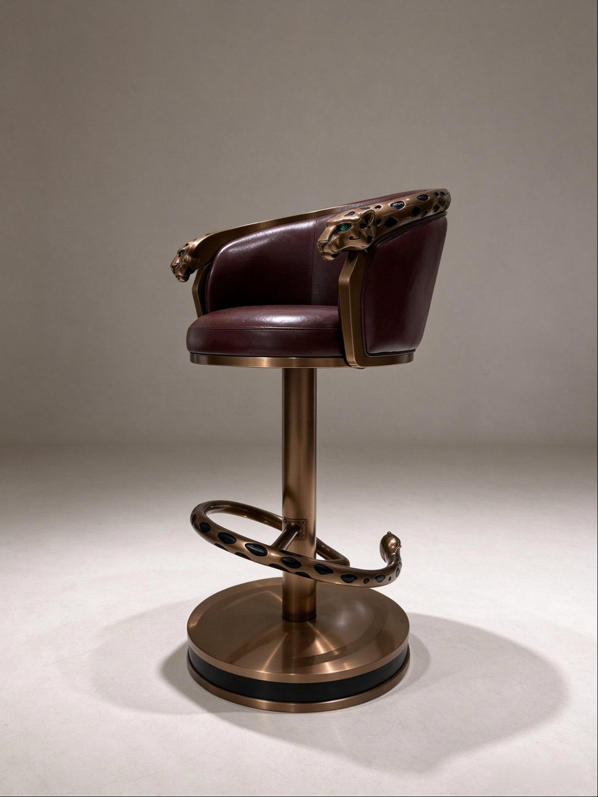Leopard Vintage Stool