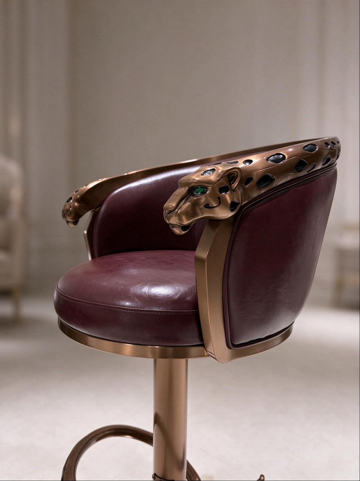 Leopard Vintage Stool