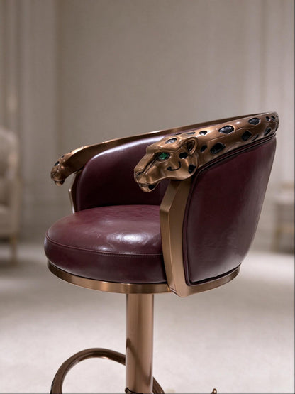 Leopard Vintage Stool