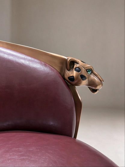 Leopard Vintage Stool