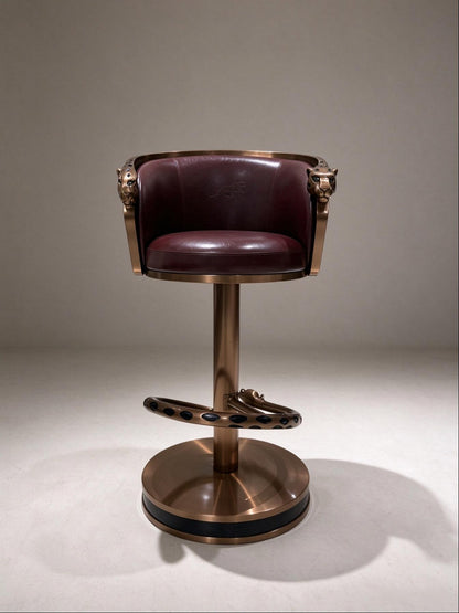 Leopard Vintage Stool