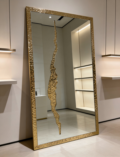 Luxurous Lapiz Rectangle Mirror