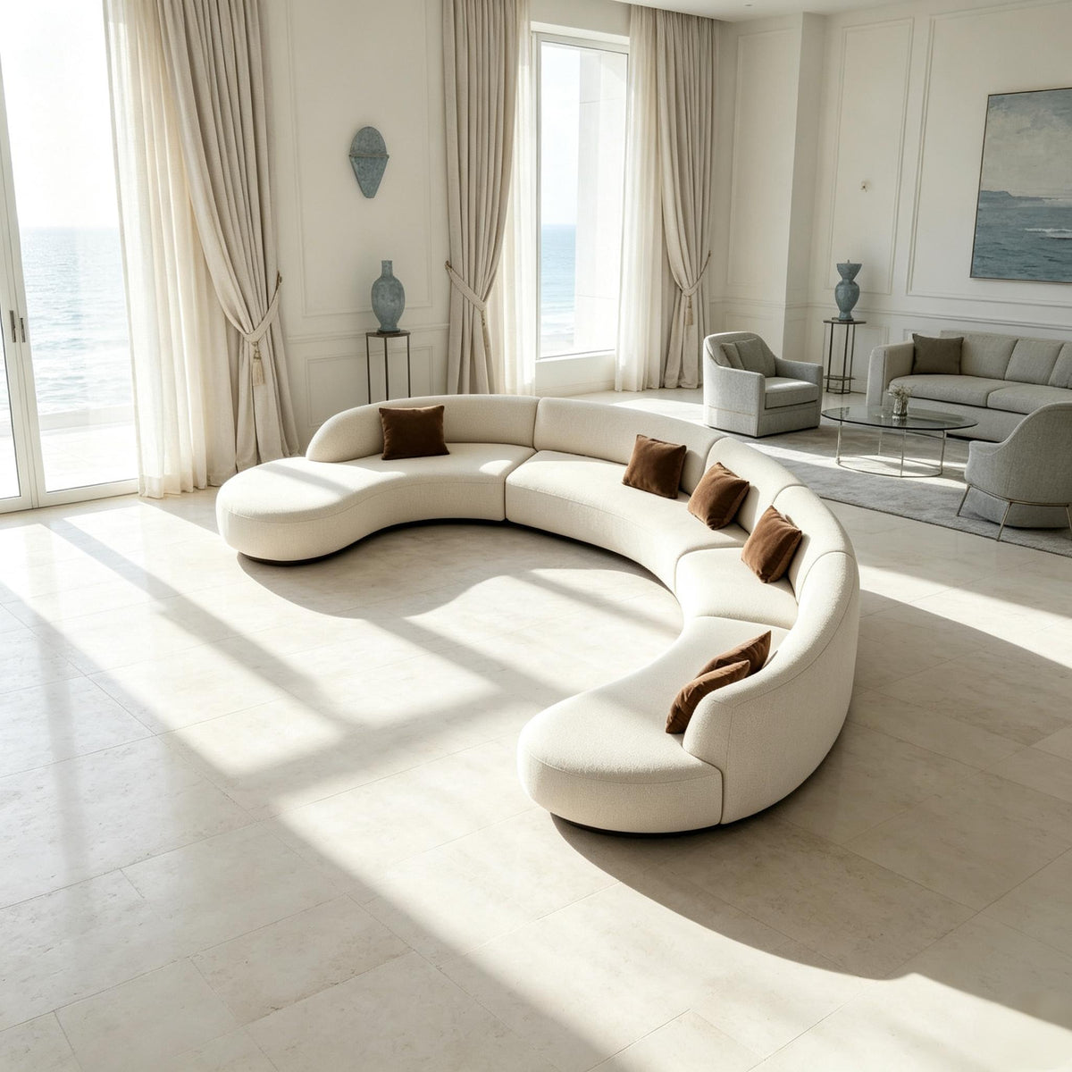 Luxury Curved Modular Sofa
