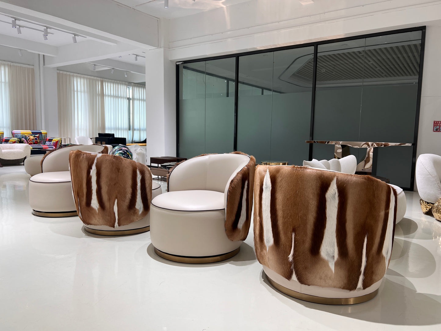 Italian Luxury Horsehair Armchair