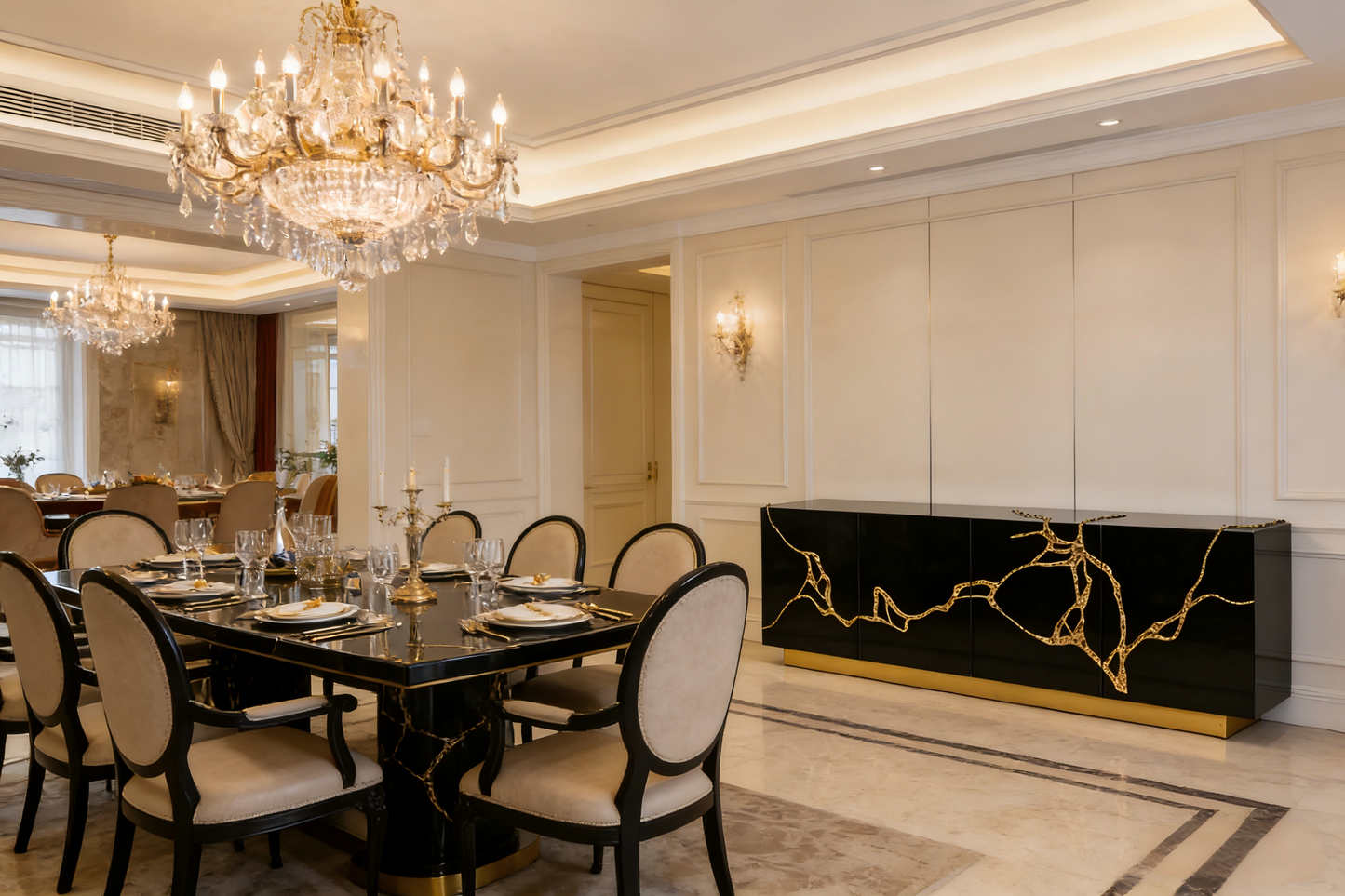 Luxury Polished Brass Cabinet