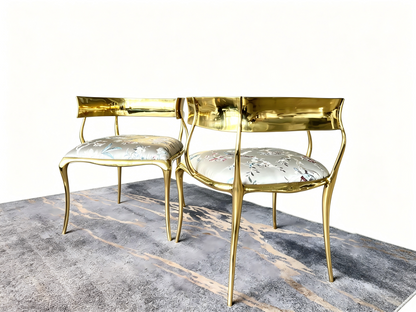 N12 Solid Gold (Brass) Frame Chair