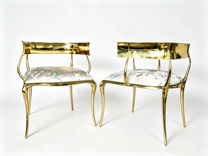 N12 Solid Gold (Brass) Frame Chair