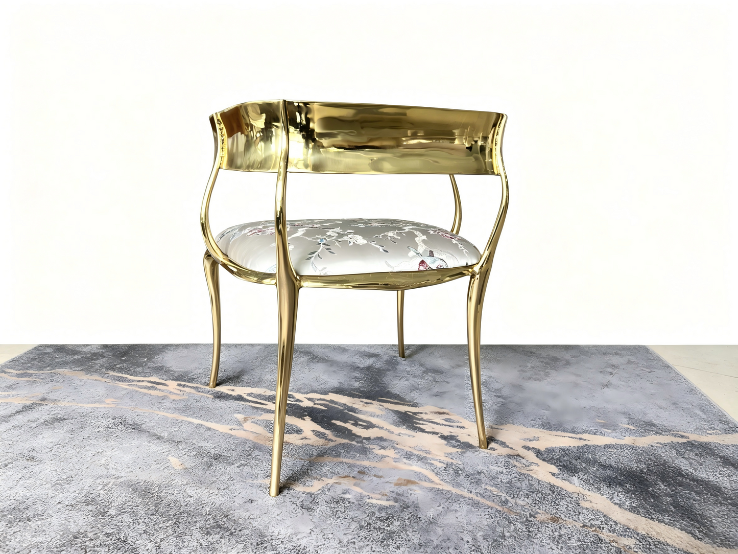 N12 Solid Gold (Brass) Frame Chair