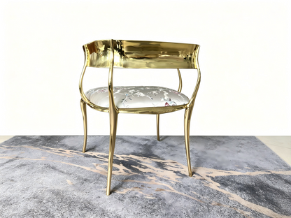 N12 Solid Gold (Brass) Frame Chair