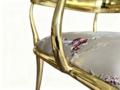 N12 Solid Gold (Brass) Frame Chair