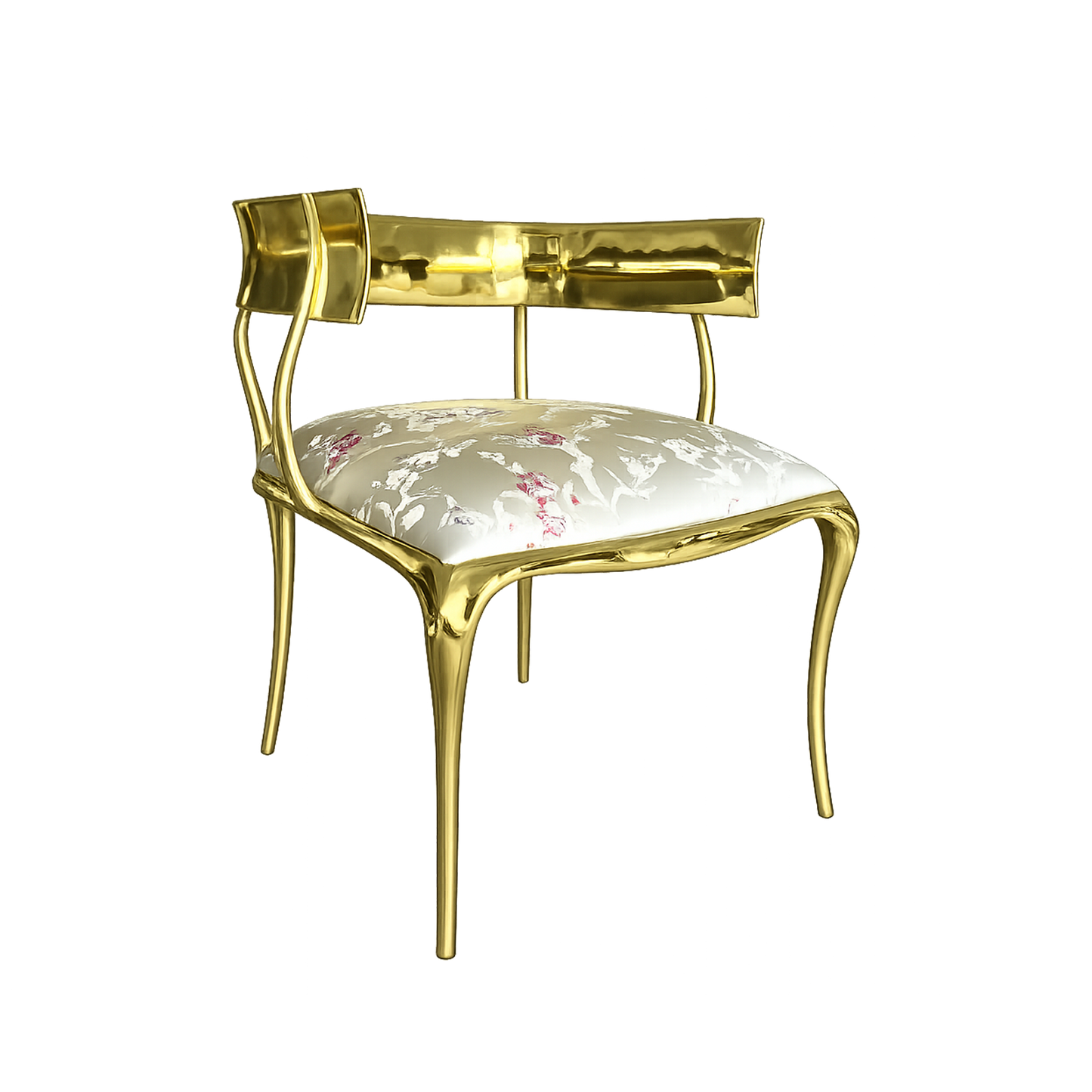 N12 Solid Gold (Brass) Frame Chair