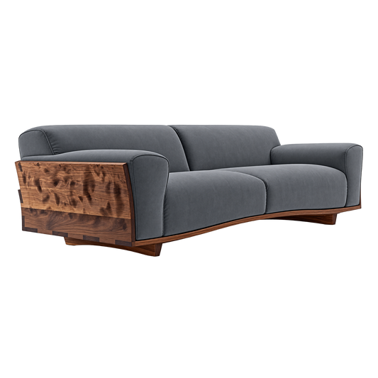 Nudo 1920 Walnut Wood Structure Sofa
