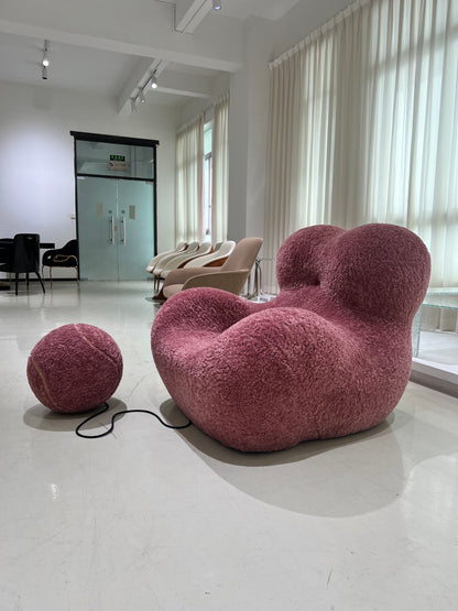 Stylish Chair with Ottoman