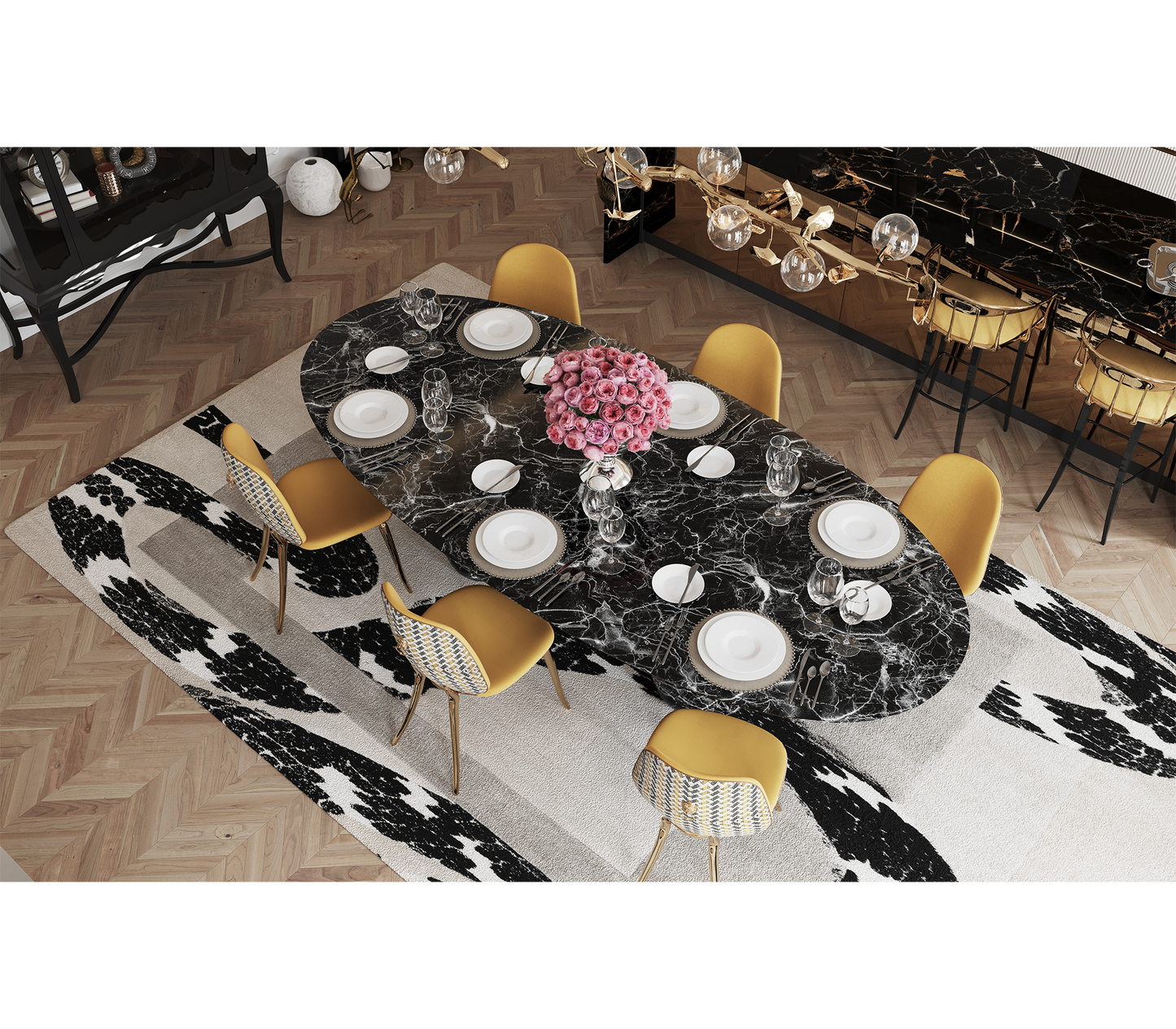 Nero Marquina Dining Table