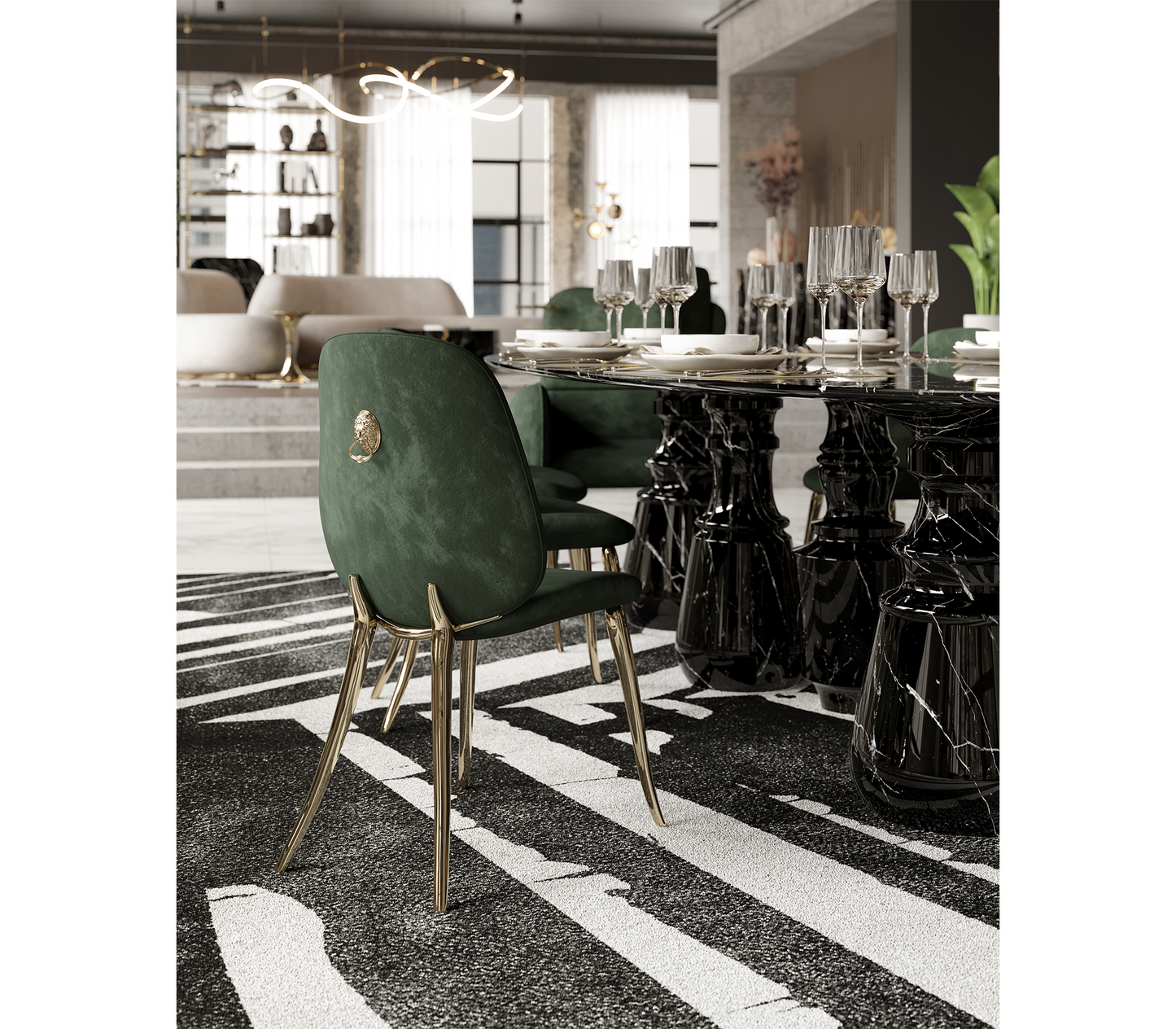 Nero Marquina Dining Table